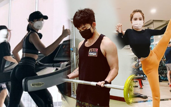 H'hen Niê vòng 3 cong vút, Jun Phạm cơ bắp cuồn cuộn khi tập gym giữa mùa dịch Corona Ảnh 2