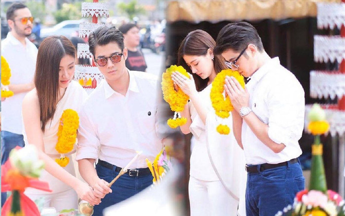 Baifern Pimchanok xinh đẹp sánh đôi cùng 'người tình 10 năm' Mario Maurer tại lễ khai máy phim điện ảnh 'Laser Candy' Ảnh 2