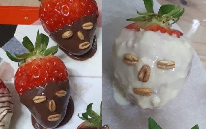 Dâu tây nhúng chocolate phiên bản kinh dị, làm quà Valentine tặng người yêu thế này thì 'toang' Ảnh 2