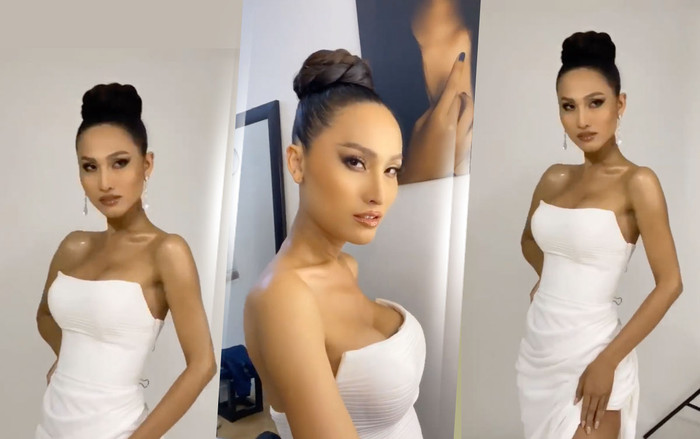Lột xác thi Miss Int' Queen 2020: Hoài Sa khoe vòng 1 nóng bỏng, thần thái chuẩn 'beauty queen' Ảnh 2