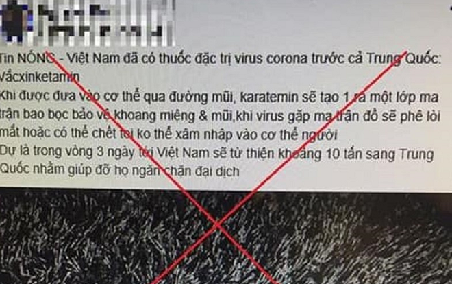 Bịa tin 'dùng ma túy để điều trị virus corona', một facebooker bị mời làm việc Ảnh 2