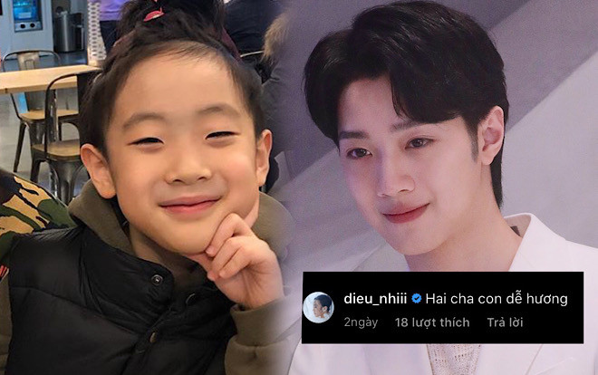 Diệu Nhi bình luận ảnh con trai Haha (Running Man): Netizen nhận xét giống Lai Kuan Lin (Wanna One) Ảnh 2