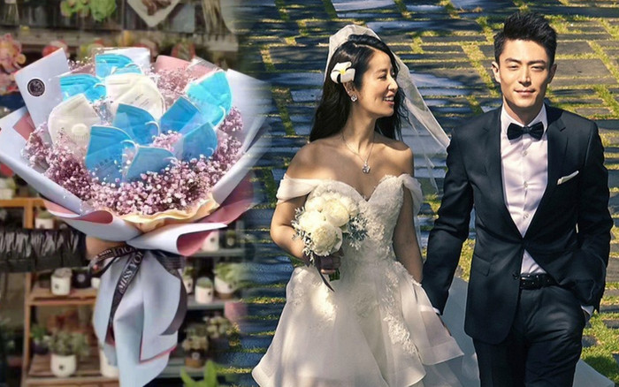 Tâm lý như Hoắc Kiến Hoa tặng bó hoa khẩu trang siêu bự cho Lâm Tâm Như ngày Valentine Ảnh 2