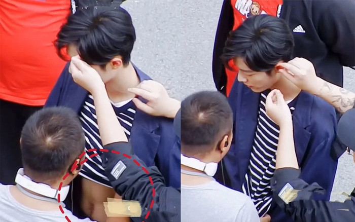 Fan nổi 'máu ghen' khi chứng kiến stylist sửa quần áo, lau mồ hôi cho Tiêu Chiến Ảnh 2