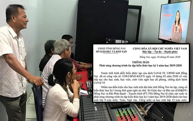 Không học online, Đồng Nai cho học sinh ôn tập kiến thức qua sóng truyền hình Ảnh 2
