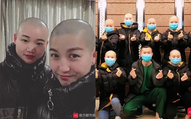 Những nữ y tá chấp nhận cạo trọc để tránh lây nhiễm virus corona, người nhỏ nhất chỉ mới 22 tuổi Ảnh 2
