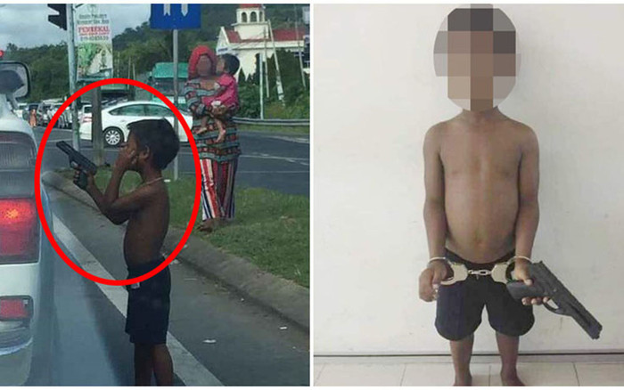 Dùng súng đồ chơi chặn đường cướp tiền, bé trai vô tình bại lộ bí mật của cả nhà Ảnh 2