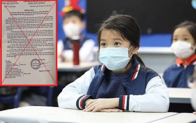 Công văn Sở GD&ĐT Thái Bình cho học sinh nghỉ học đến hết tháng 3/2020 là giả mạo Ảnh 2