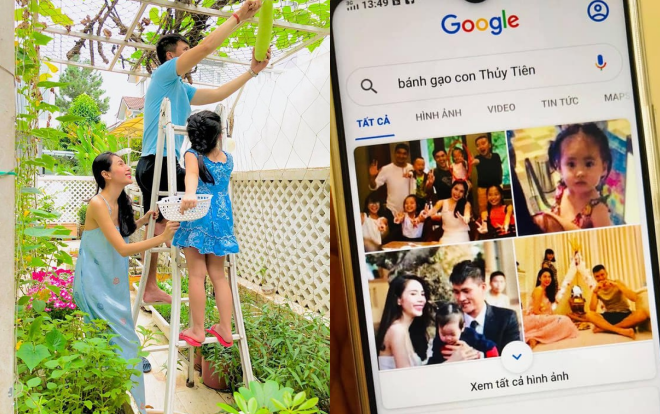 Con gái Công Vinh - Thủy Tiên mới biết đọc biết viết, đã lên google tra tên mình Ảnh 2