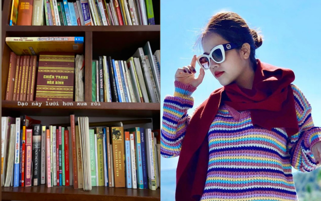 Bạn gái mới Quang Hải khoe tủ sách gia đình, dân mạng trầm trồ không chỉ xinh đẹp mà còn hiểu biết Ảnh 2