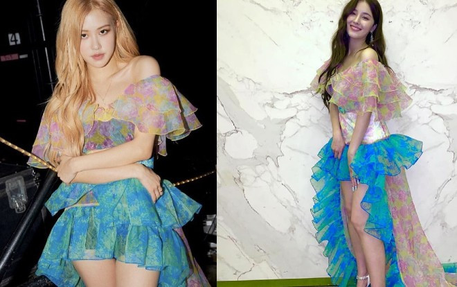 Nancy (Momoland) mặc váy so le xếp tầng bảy sắc cầu vồng kém xinh hơn đàn chị Rosé Black Pink Ảnh 2