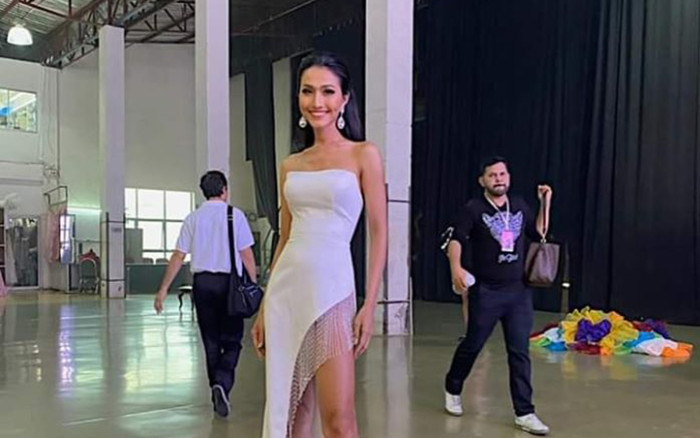 Hoài Sa diện lại váy của Hoàng Thùy bước vào vòng thi 'tử thần', khiến đối thủ phải thốt lên quá đẹp, quá tài năng Ảnh 2