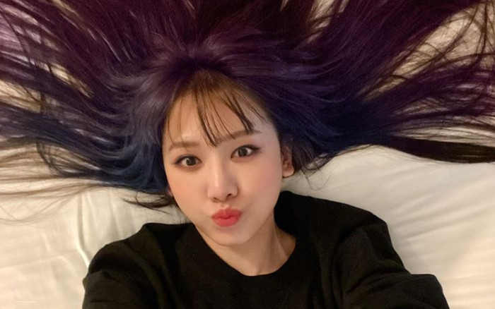 Hari Won khiến fan bất ngờ khi chơi hẳn tóc ombre tông tím lịm chất hơn nước cất Ảnh 2