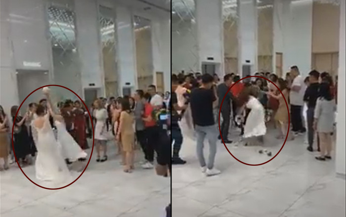 Lao vào giật hoa cưới phản cảm, cô gái bị dân mạng mỉa mai gay gắt Ảnh 2