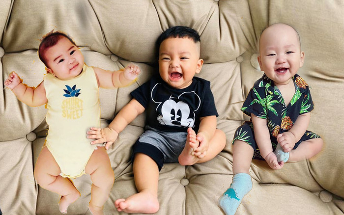 3 nhóc tỳ nhà sao Việt đốn tim mọi người với vẻ ngoài bụ bẫm núc ních nhìn là cưng xỉu Ảnh 2