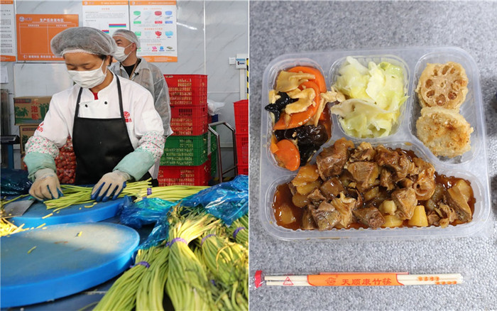 Bên trong căn bếp nấu 10.000-20.000 suất ăn cho bệnh viện ở tâm dịch Vũ Hán Ảnh 2