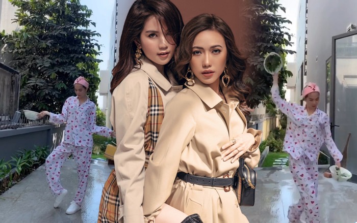 Vừa múa rổ rau, Ngọc Trinh đã vội vàng thách đấu Diệu Nhi và Khắc Tiệp tham gia thử thách Ảnh 2