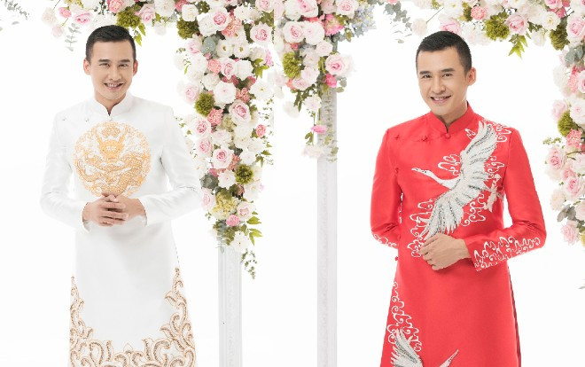 Lương Thế Thành 'đẹp trai không lối thoát' khi làm người mẫu áo dài Ảnh 2