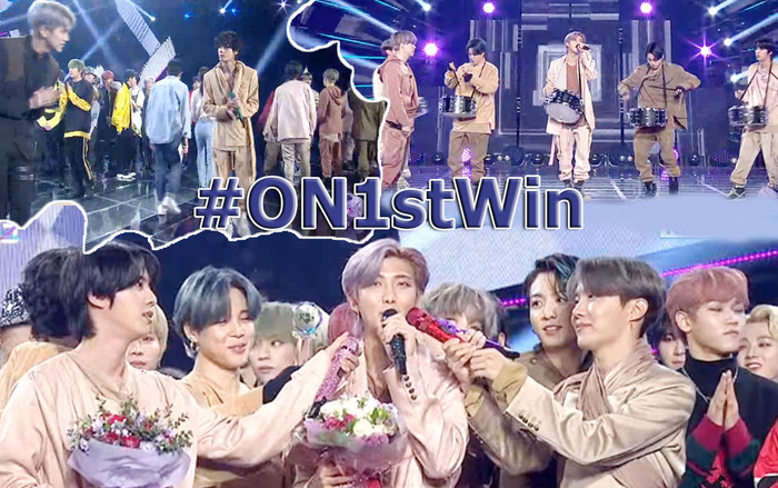 ON của BTS thắng cúp đầu tiên trên show âm nhạc , mỹ nam nhà The Boyz phấn khích khi chạm mặt V Ảnh 2
