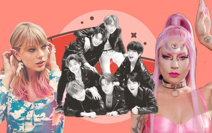 Ra MV cùng thời điểm, thành tích của BTS khiến Lady Gaga, Taylor Swift 'hít khói' cả nghìn cây số về lượt view Ảnh 2