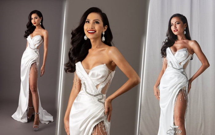 Hoài Sa chính thức tung váy dạ hội 'bạch xà' độc đáo: Đầy ý nghĩa nhưng bị fan chê 'nhạt' Ảnh 2