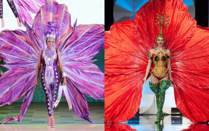Hoa hậu Hoàn vũ Indonesia bị tố 'ăn cắp' ý tưởng 'Hoa dâm bụt' ở Miss Universe 2019 Ảnh 2