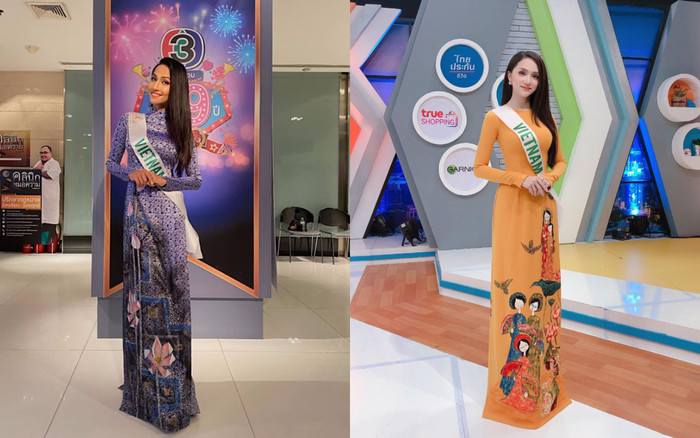 Nối bước Hương Giang, Hoài Sa diện áo dài nổi bật ghi hình cho truyền hình Thái Lan ở Miss In't Queen Ảnh 2