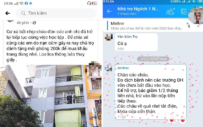 Nghỉ học kéo dài vì dịch COVID-19, loạt thông báo giảm tiền thuê trọ khiến giới sinh viên ấm lòng Ảnh 2