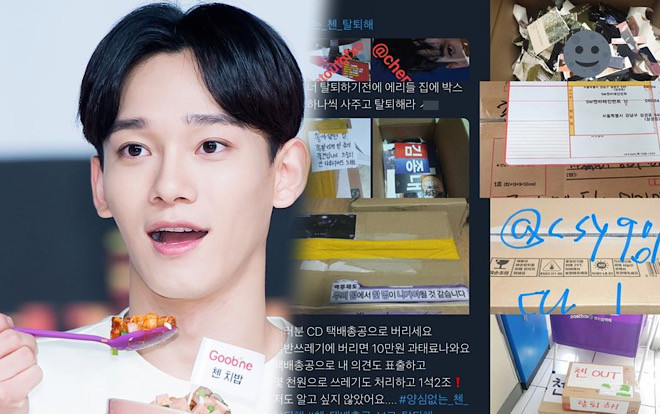 Fan EXO gửi rác đến SM để yêu cầu Chen rời nhóm, Knet nói gì? Ảnh 2