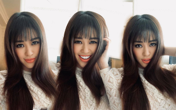 'Đổi gió' với tóc mái thưa Hoa hậu Khánh Vân được khen xinh lung linh như búp bê Ảnh 2