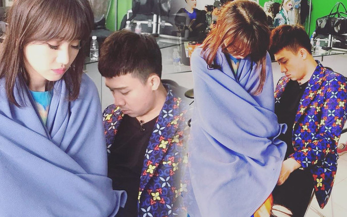 Trấn Thành - Hari Won mặn nồng với hành động này dù phải chạy show liên tục phải ngủ vội trong hậu trường Ảnh 2