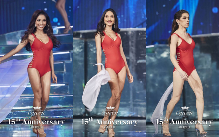 Bán kết áo tắm Miss In't Queen: Hoài Sa bốc lửa, Mỹ catwalk như robot, Thái Lan - Ấn Độ lộ khuyết điểm Ảnh 2