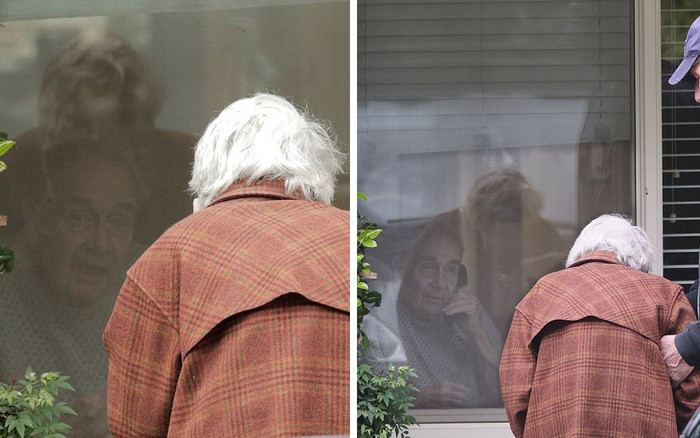 Khoảnh khắc tình yêu sưởi ấm trái tim: Cụ bà 88 tuổi đến thăm chồng trong khu cách ly giữa tâm dịch Covid-19 Ảnh 2