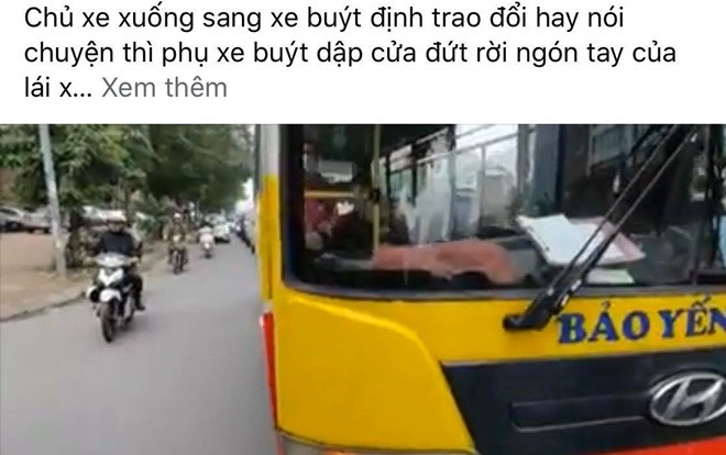'Nhắc nhở’ xe buýt tạt đầu xe, tài xế ô tô con bị kẹp đứt lìa ngón tay Ảnh 2