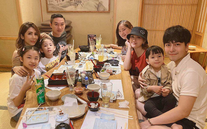 Thu Thủy đăng ảnh gia đình, dân mạng soi xem Kin Nguyễn có lén cấu con riêng của vợ nữa không? Ảnh 2