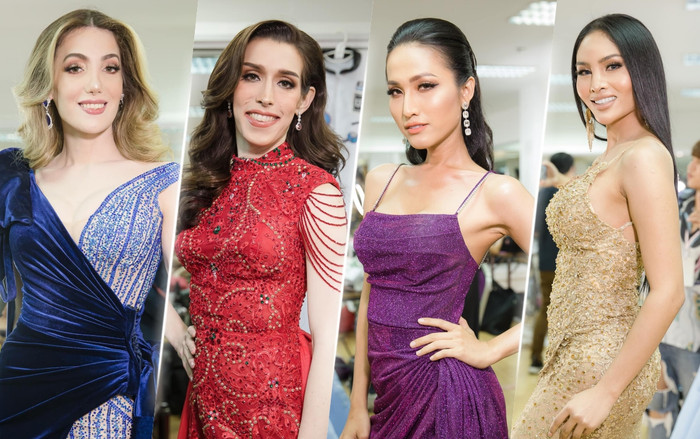 'Đột nhập' hậu trường chung kết Hoa hậu Chuyển giới 2020: Duy nhất Hoài Sa diện váy tím Ảnh 2