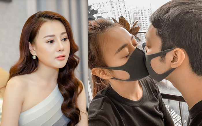 Phương Oanh hôn bạn trai giấu mặt qua lớp khẩu trang giữa dịch Covid-19 Ảnh 2