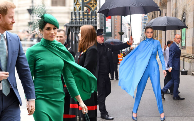 Đụng style nhưng fan nhận xét Gigi Hadid sang chảnh, đá Meghan Markle ra 'chuồng gà' Ảnh 2
