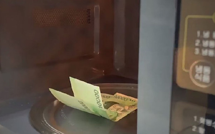 Cho tiền vào lò vi sóng 'khử trùng' vì sợ dính virus corona, người đàn ông 'méo mặt' Ảnh 2