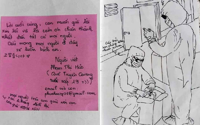 Nhật ký 14 ngày cách ly qua ký họa của một nữ du học sinh Hàn Quốc về nước Ảnh 2