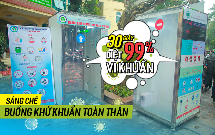Buồng khử khuẩn toàn thân diệt 99% vi khuẩn chỉ 30 giây ở Hà Nội Ảnh 2