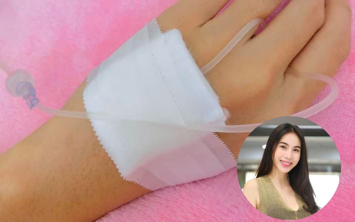 Thuỷ Tiên bị ốm phải truyền nước vì đi từ thiện, Công Vinh tận tay đút thức ăn Ảnh 2