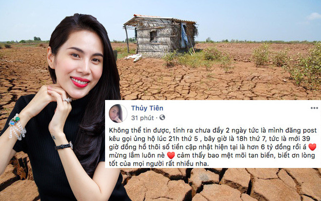 Chưa đầy 2 ngày kêu gọi, Thuỷ Tiên đã quyên góp được hơn 6 tỷ đồng giúp đỡ người dân miền Tây Ảnh 2