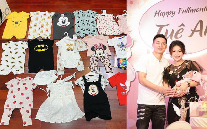 Con gái Bùi Tiến Dũng sở hữu bộ sưu tập hàng hiệu đắt đỏ dù chỉ mới 4 tháng tuổi Ảnh 2