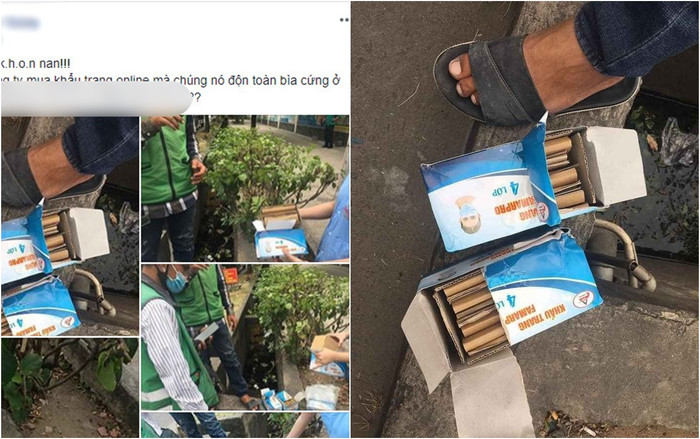 Dân mạng bức xúc thay cô gái bị lừa mua những hộp khẩu trang y tế chỉ toàn là bìa cứng bên trong Ảnh 2