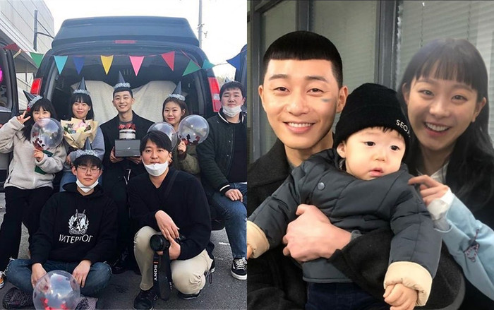 Lộ ảnh hậu trường tập cuối 'Tầng Lớp Itaewon': Park Seo Joon và Kim Da Mi sẽ sinh con? Ảnh 2