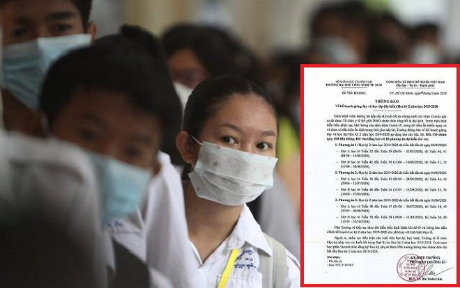 Một trường Đại học ở TP.HCM đề nghị học kỳ 2 của sinh viên bắt đầu từ ngày 1/6 Ảnh 2