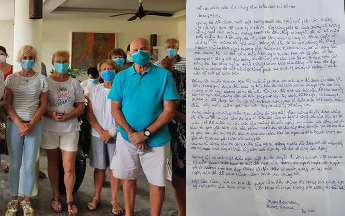 Cảm kích vì được chăm sóc chu đáo khi cách ly, cặp vợ chồng người Ba Lan viết thư cảm ơn bằng tiếng Việt Ảnh 2
