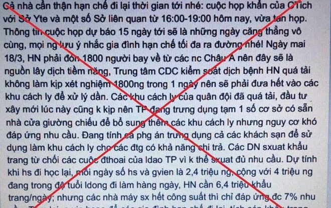 Đăng hoang tin Hà Nội ‘sắp vỡ trận vì dịch COVID-19′, hai thanh niên bị công an triệu tập Ảnh 2