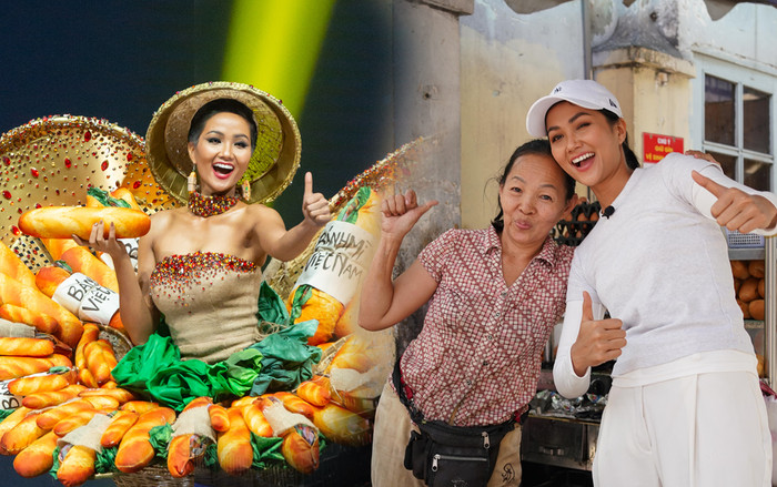 Làm Vlog ăn bánh mì, H'Hen Niê được khen: 'Con đẹp như hoa hậu, không cần thi cũng dư đậu' Ảnh 2